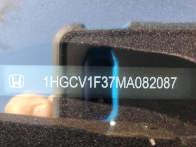 1HGCV1F37MA082087 - 2021 HONDA ACCORD SPORT RED photo 12