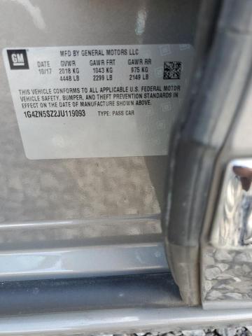 1G4ZN5SZ2JU119093 - 2018 BUICK LACROSSE PREFERRED GRAY photo 12