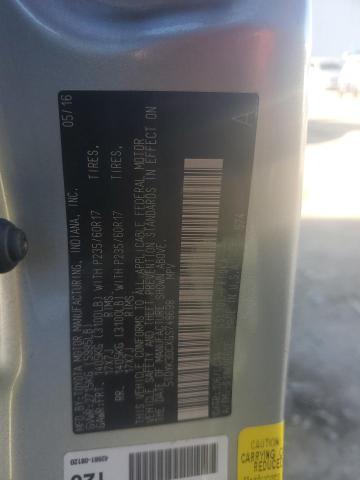 5TDYK3DCXGS748698 - 2016 TOYOTA SIENNA XLE GRAY photo 13