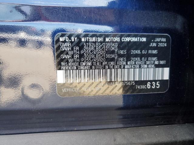 JA4J4VA83RZ075675 - 2024 MITSUBISHI OUTLANDER SE BLUE photo 13