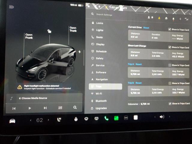 7SAYGDEE9PF753390 - 2023 TESLA MODEL Y Чорний фото 9