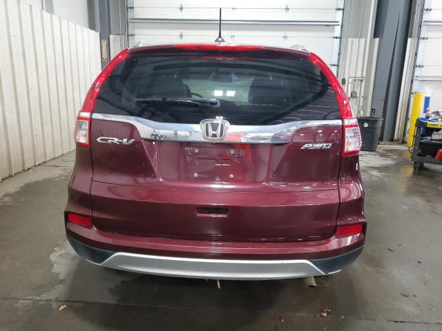 5J6RM4H73GL012411 - 2016 HONDA CR-V EXL MAROON photo 6