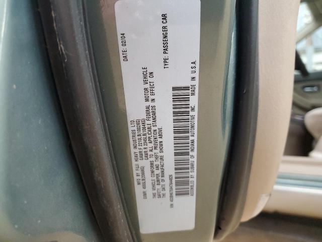 4S3BH675947644826 - 2004 SUBARU LEGACY OUTBACK AWP 绿色 照片 12