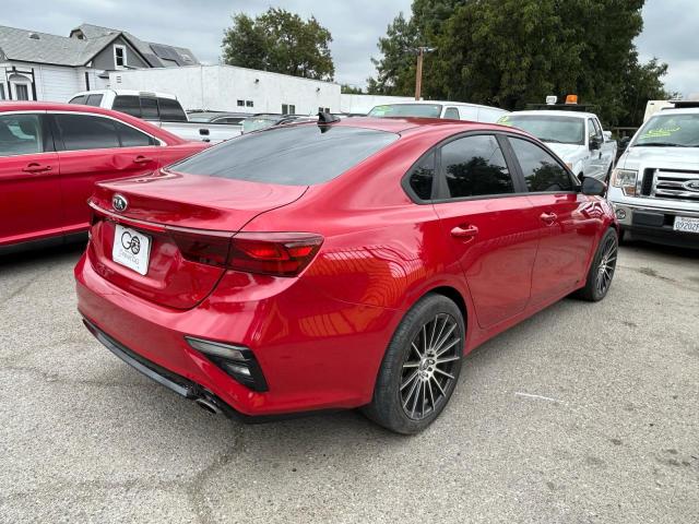 3KPF24AD7ME382201 - 2021 KIA FORTE FE MAROON photo 4