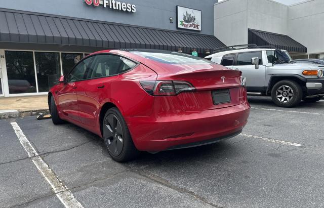 5YJ3E1EB5NF288878 - 2022 TESLA MODEL 3 RED photo 3