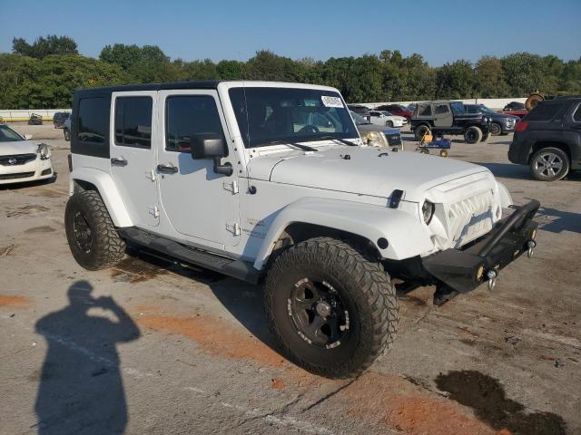 1C4BJWEG9EL280070 - 2014 JEEP WRANGLER U SAHARA თეთრი ფოტო 4