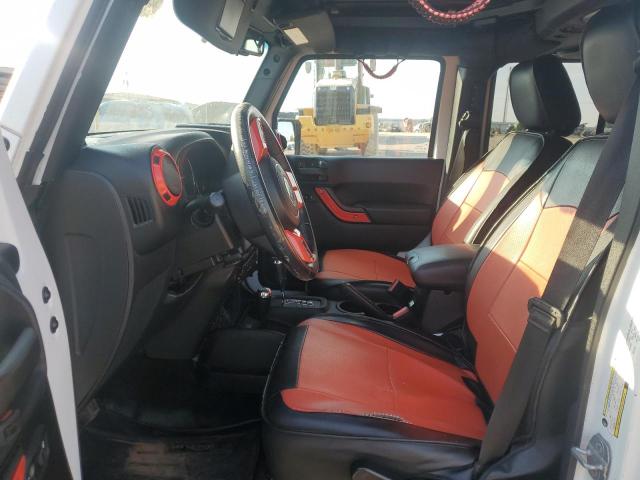 1C4BJWEG9EL280070 - 2014 JEEP WRANGLER U SAHARA თეთრი ფოტო 7