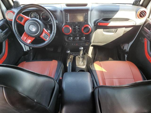 1C4BJWEG9EL280070 - 2014 JEEP WRANGLER U SAHARA თეთრი ფოტო 8