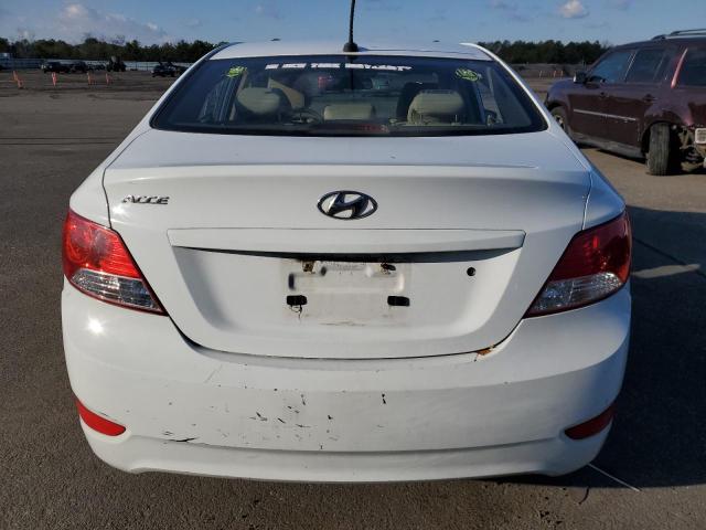 KMHCT4AE0EU627735 - 2014 HYUNDAI ACCENT GLS WHITE photo 6