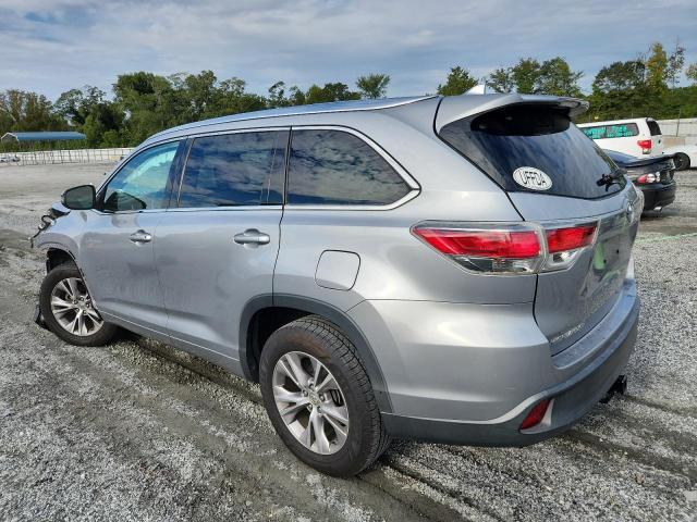 5TDKKRFH5ES021841 - 2014 TOYOTA HIGHLANDER XLE SILVER photo 2