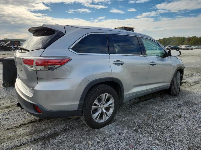5TDKKRFH5ES021841 - 2014 TOYOTA HIGHLANDER XLE SILVER photo 3