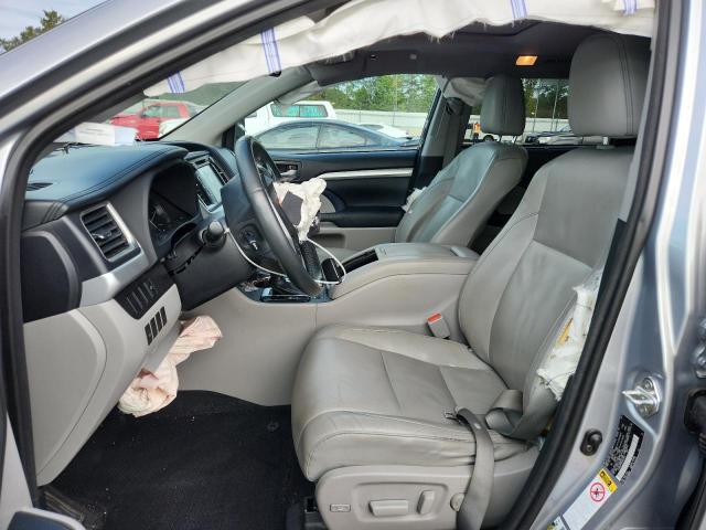 5TDKKRFH5ES021841 - 2014 TOYOTA HIGHLANDER XLE SILVER photo 7