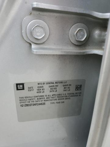 1G1ZB5ST0HF244626 - 2017 CHEVROLET MALIBU LS Silber Foto 12