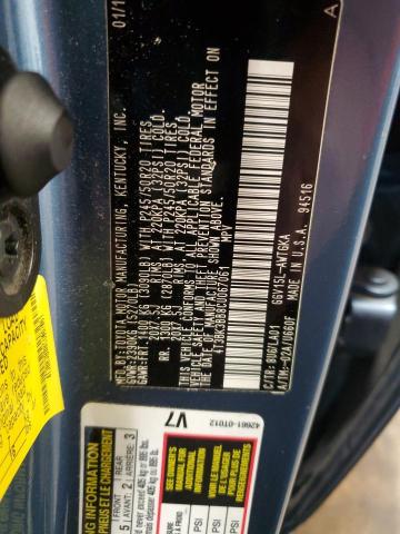 4T3BK3BB8CU067061 - 2012 TOYOTA VENZA LE BLUE photo 13