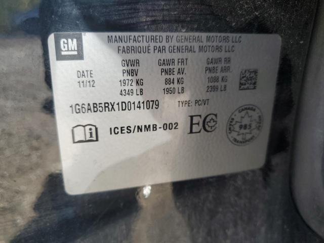 1G6AB5RX1D0141079 - 2013 CADILLAC ATS LUXURY BLACK photo 13
