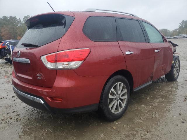 5N1AR2MM7EC664896 - 2014 NISSAN PATHFINDER S RED photo 3