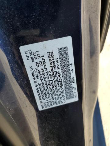 5FNRL5H69GB038942 - 2016 HONDA ODYSSEY EXL BLUE photo 13