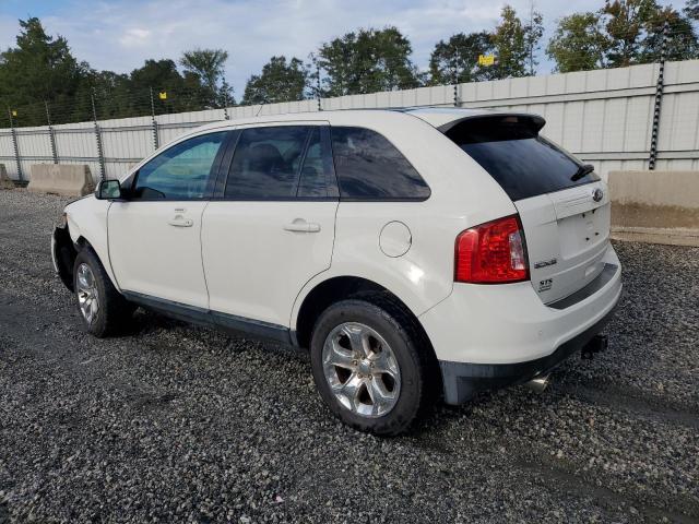 2FMDK3JC0DBB57520 - 2013 FORD EDGE SEL WHITE photo 2