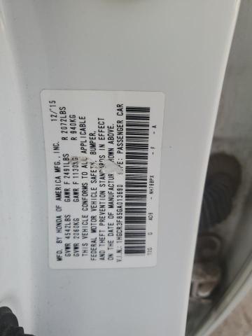 1HGCR3F85GA013690 - 2016 HONDA ACCORD EXL WHITE photo 12