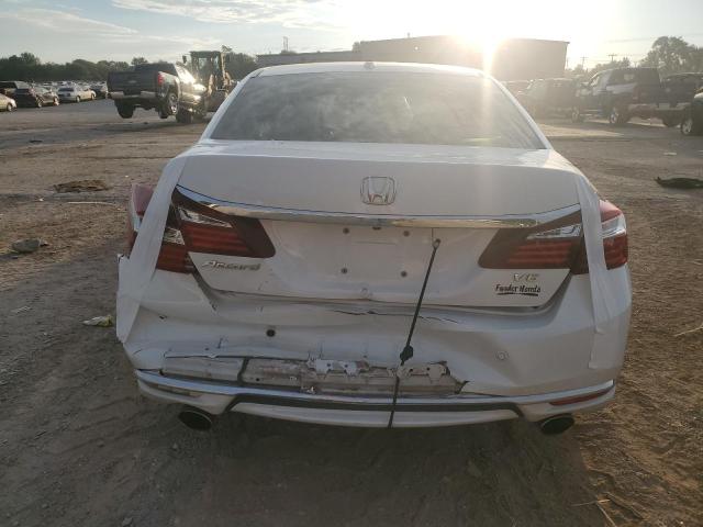 1HGCR3F85GA013690 - 2016 HONDA ACCORD EXL WHITE photo 6