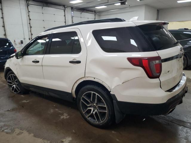 1FM5K8GT0HGA95544 - 2017 FORD EXPLORER SPORT Blanc photo 2