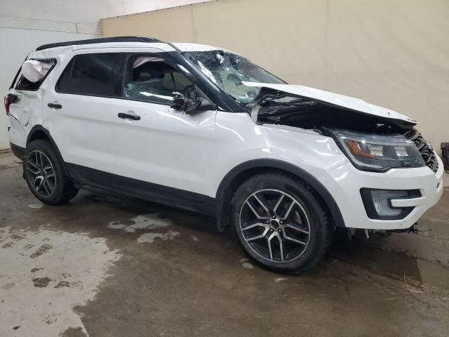 1FM5K8GT0HGA95544 - 2017 FORD EXPLORER SPORT Blanc photo 4