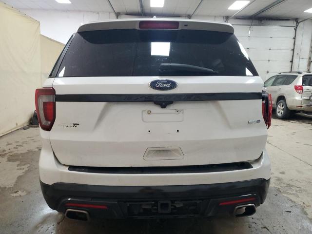 1FM5K8GT0HGA95544 - 2017 FORD EXPLORER SPORT Blanc photo 6