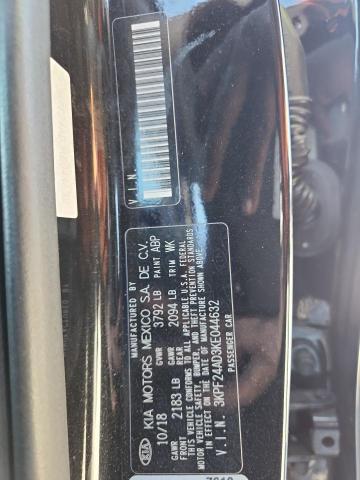 3KPF24AD3KE044632 - 2019 KIA FORTE FE Qara foto 12