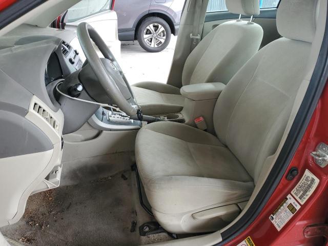 1NXBU4EE8AZ184649 - 2010 TOYOTA COROLLA BASE 红色 照片 7
