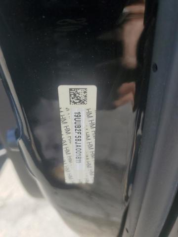 19UUB2F58JA001811 - 2018 ACURA TLX TECH Чорний фото 12