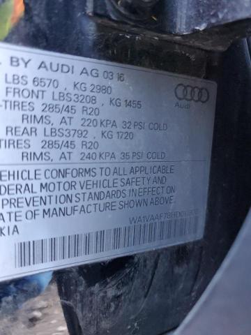 WA1VAAF78HD011808 - 2017 AUDI Q7 PRESTIGE 黑色 照片 14