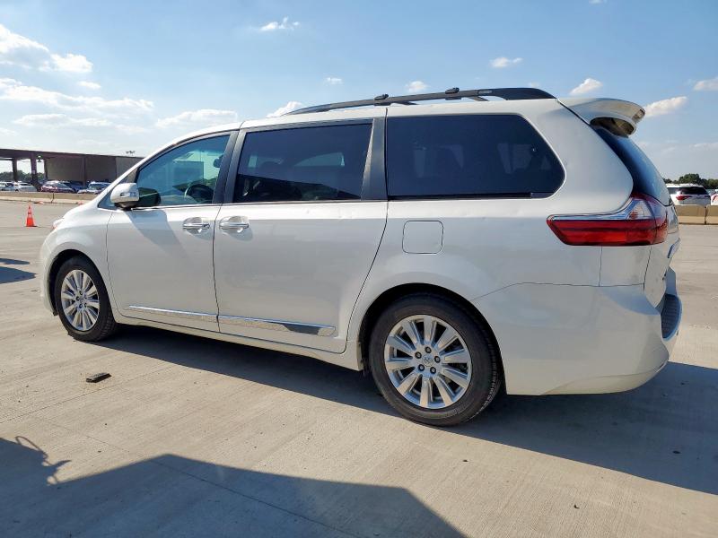 5TDYZ3DC5HS896674 - 2017 TOYOTA SIENNA XLE Білий фото 2