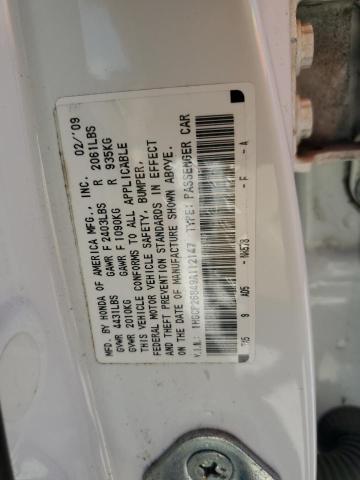 1HGCP26849A112147 - 2009 HONDA ACCORD EXL WHITE photo 13
