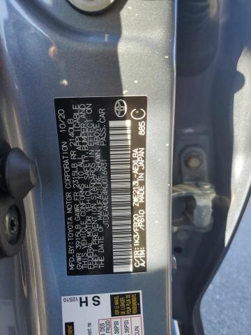 JTDEAMDE4MJ016931 - 2021 TOYOTA COROLLA LE SILVER photo 12