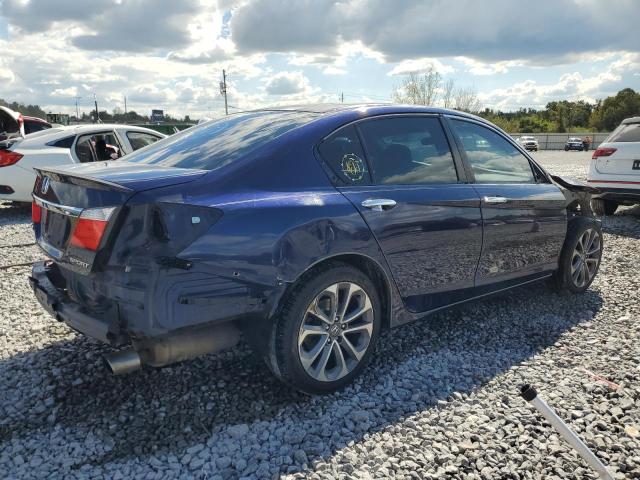 1HGCR2F55EA152103 - 2014 HONDA ACCORD SPORT BLUE photo 3