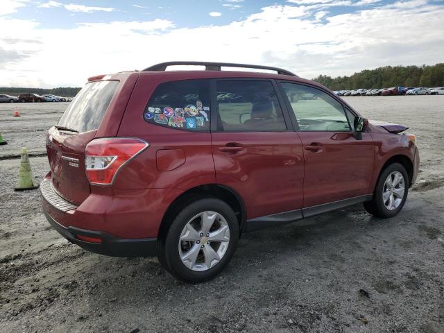 JF2SJADCXFH406993 - 2015 SUBARU FORESTER 2.5I PREMIUM BURGUNDY photo 3