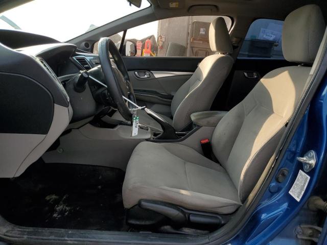 19XFB2F81DE239955 - 2013 HONDA CIVIC EX BLUE photo 7
