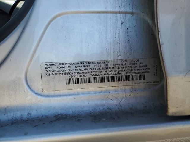3VWRZ7AJ8AM064294 - 2010 VOLKSWAGEN JETTA SE SILVER photo 13