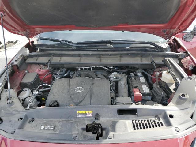5TDHZRAHXMS527581 - 2021 TOYOTA HIGHLANDER XLE RED photo 12