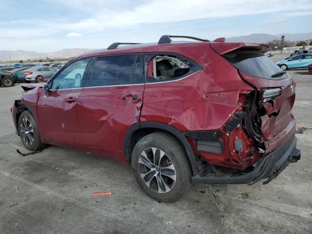 5TDHZRAHXMS527581 - 2021 TOYOTA HIGHLANDER XLE RED photo 2