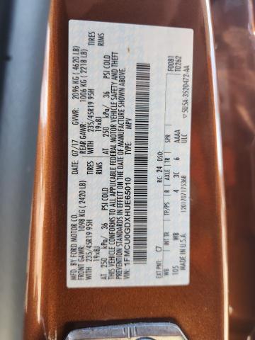 1FMCU0GDXHUE65010 - 2017 FORD ESCAPE SE BROWN photo 13