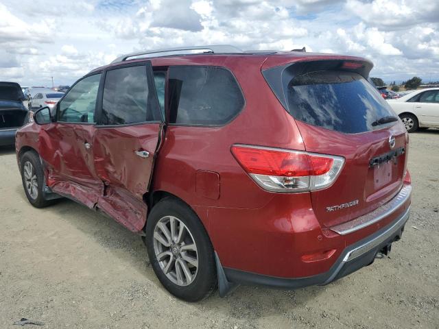 5N1AR2MN4FC611552 - 2015 NISSAN PATHFINDER S RED photo 2