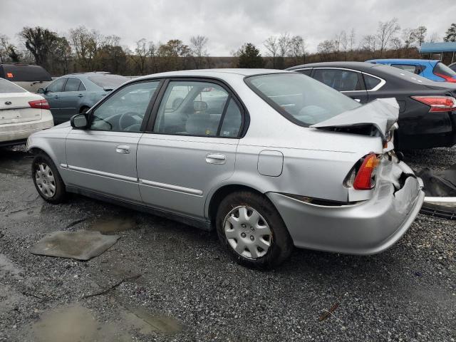 2HGEJ6615YH572213 - 2000 HONDA CIVIC BASE SILVER photo 2