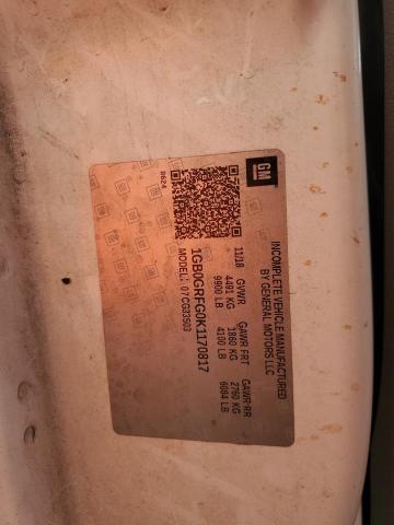 1GB0GRFG0K1170817 - 2019 CHEVROLET EXPRESS G3 WHITE photo 12