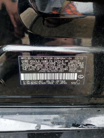 JTHCE1BL0D5013351 - 2013 LEXUS GS 350 BLACK photo 12