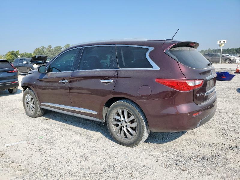 5N1AL0MN9EC554429 - 2014 INFINITI QX60 BURGUNDY photo 2
