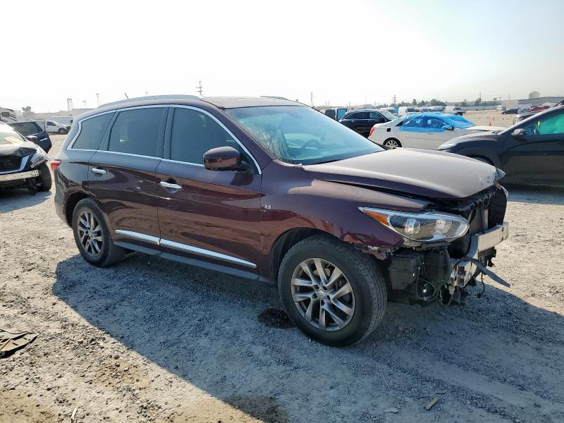 5N1AL0MN9EC554429 - 2014 INFINITI QX60 BURGUNDY photo 4