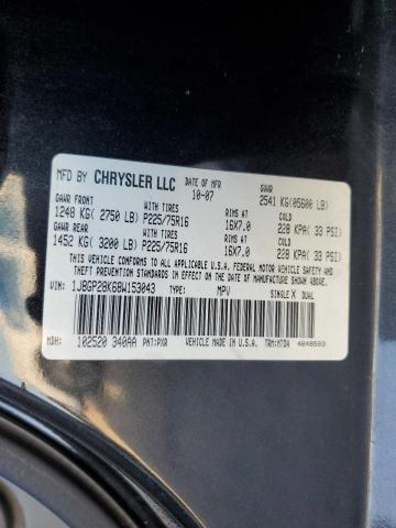 1J8GP28K68W153043 - 2008 JEEP LIBERTY SPORT 黑色 照片 13