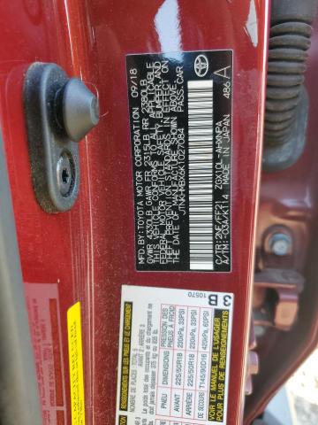 JTNKHMBX6K1027084 - 2019 TOYOTA C-HR XLE წითელი ფოტო 12