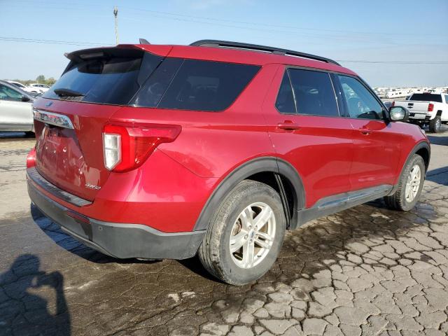 1FMSK8DH5MGA54596 - 2021 FORD EXPLORER XLT წითელი ფოტო 3